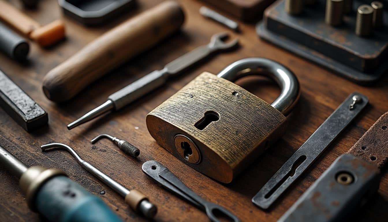 découvrez les outils essentiels pour restaurer efficacement une serrure ancienne et lui redonner toute sa fonctionnalité.