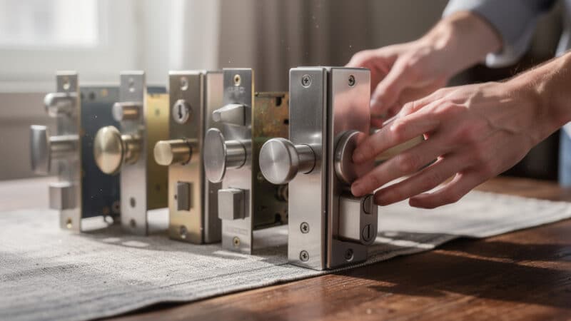 Comparatif des types de serrure à bouton intérieur : laquelle choisir?
